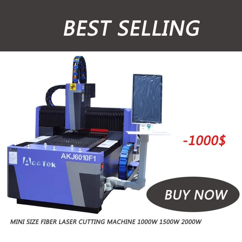 Mini Metal CNC Laser Cutter 500W 1000W 1500W Fiber Laser Cutting Machine High Precision