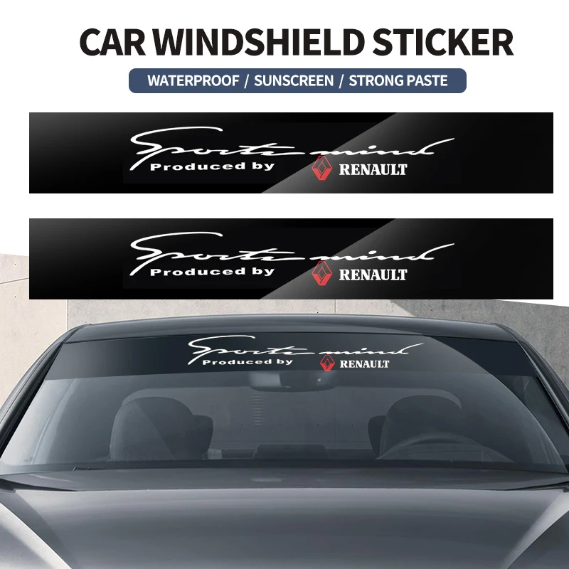 Car Windshield Sticker Front Window Decorative Decal For Renault Alfa Romeo Jaguar Ford JEEP Acura Subaru Mitsubishi Fiat Volvo