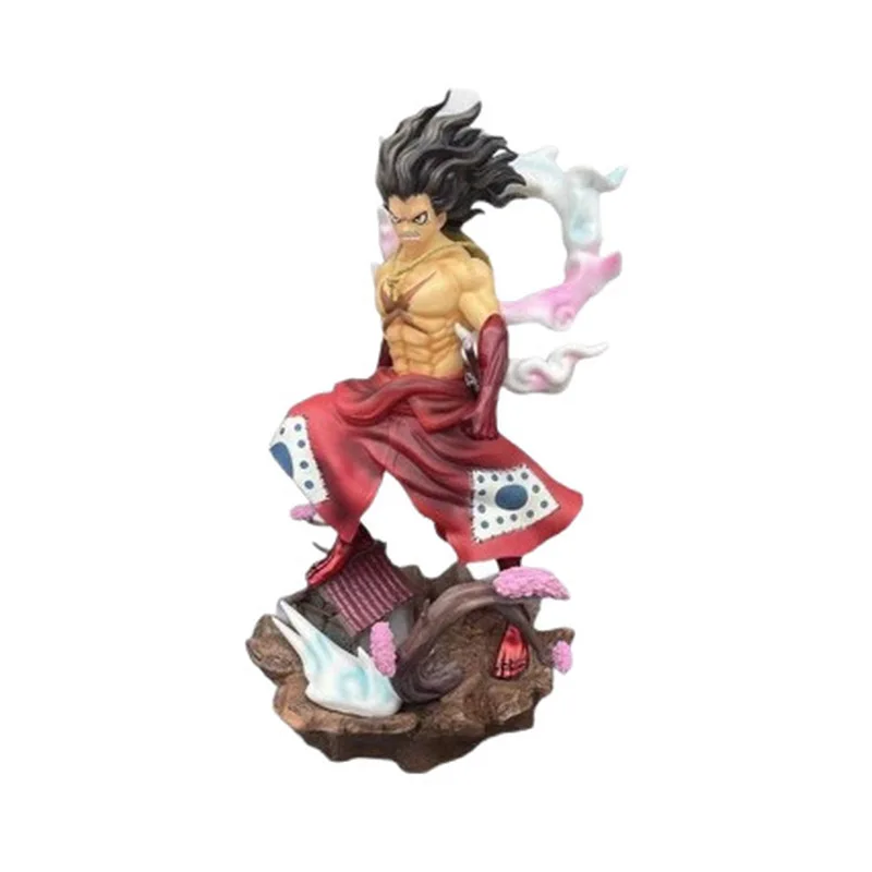 One Piece Luffy Gear 4 Snakeman Figure Wano Country New Anime Statue Ornament With Detailed Scene Base For Anime Fans Collectors - view 6