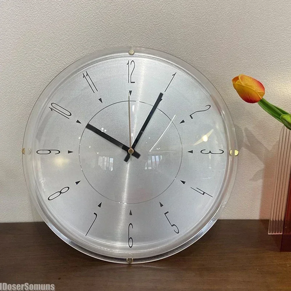 

GGE Round Wall Clock Nordic Modern Minimalist Home Living Room Silent Clock INS Bubble Clock Light Luxury Home Decorative Gift
