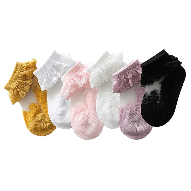 0-5 Years Old New Summer Thin Korean Lace Lace Princess Baby Socks Comfortable Elastic Soft Breathable Leg Tights for Girls