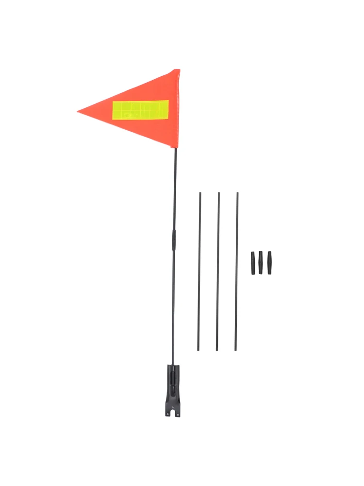 AliExpress NONE 1 set 1 Set Kids Bike Safety Durable High Visibility Bicycle Triangle With Fiberglass Pole Reflective Cycling Warning Flag For