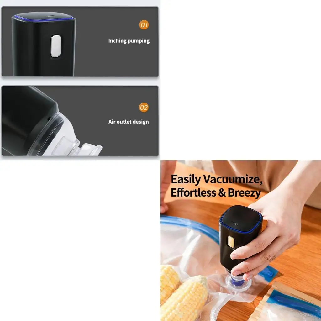 

M6CB Effective Electric Vacuum Sealer For Food Storage Comes With Bags Quick 3L Per 60 Seconds Pumping