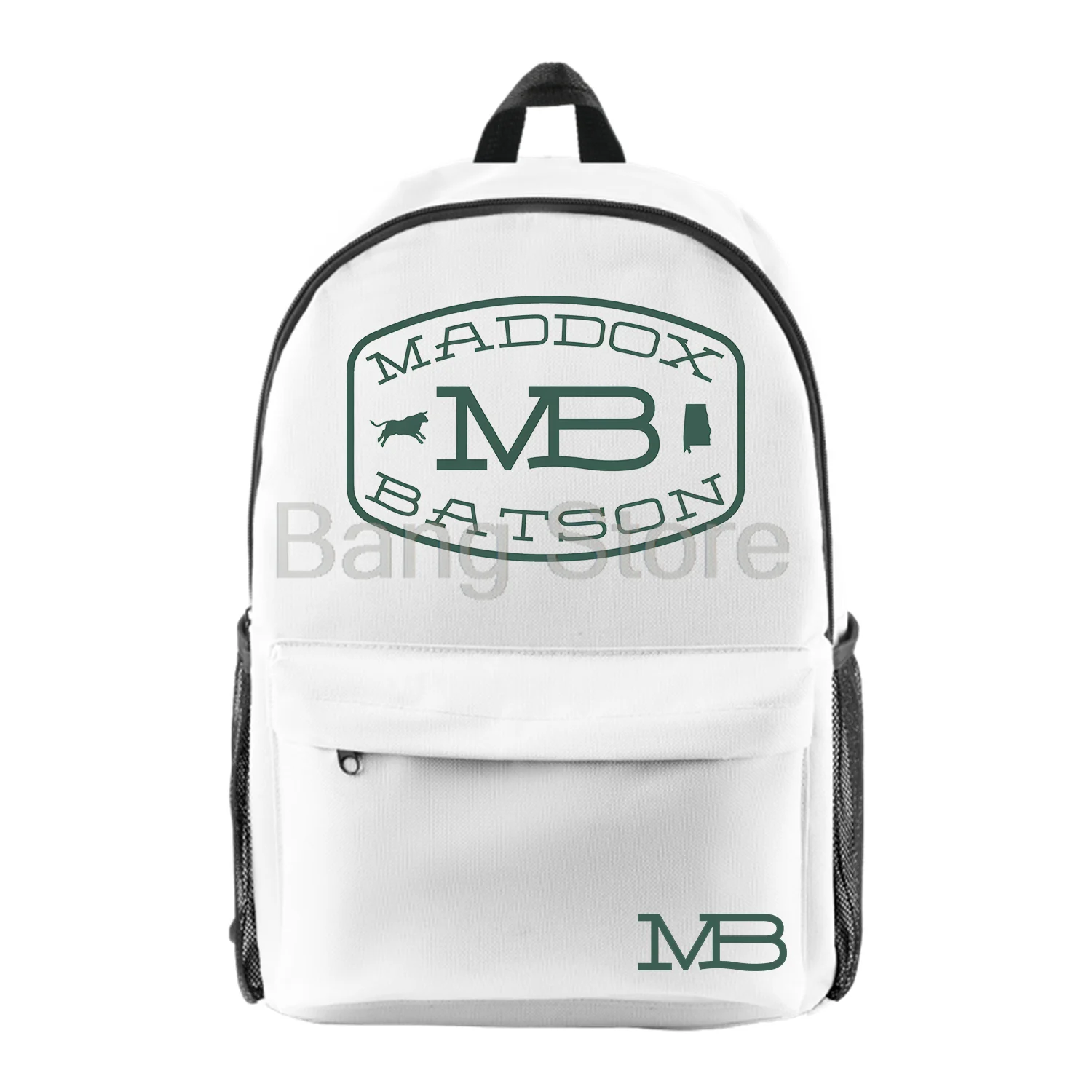 

Maddox Batson MB Logo Backpack Women Men Shoulders Bag Casual Streetwear Daypack Unisex Travel Bags