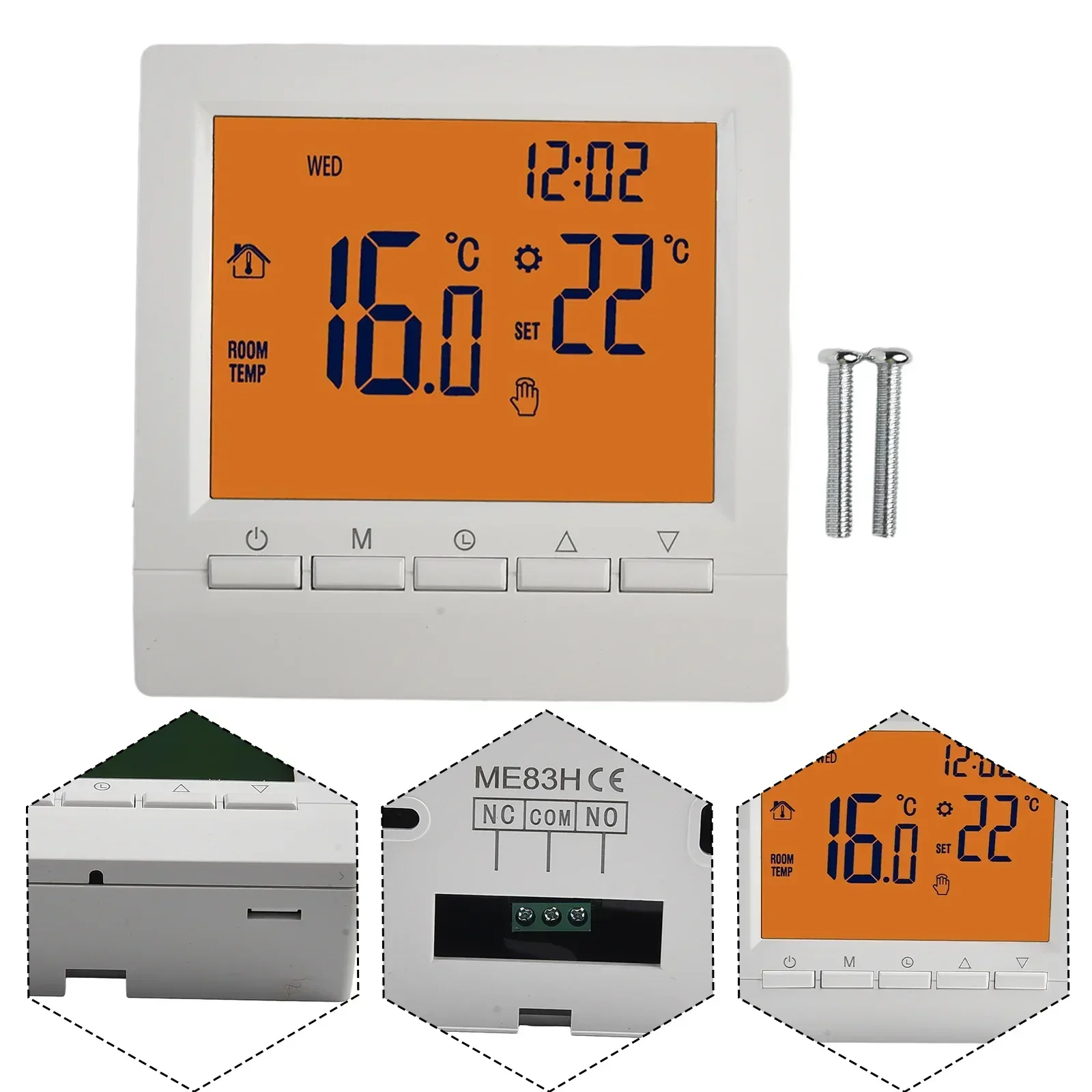 Thermostat Gas Boilers Heating NO-WIFI Home Intelligence Temperature Control Supplies Programmable Wall-Mounted