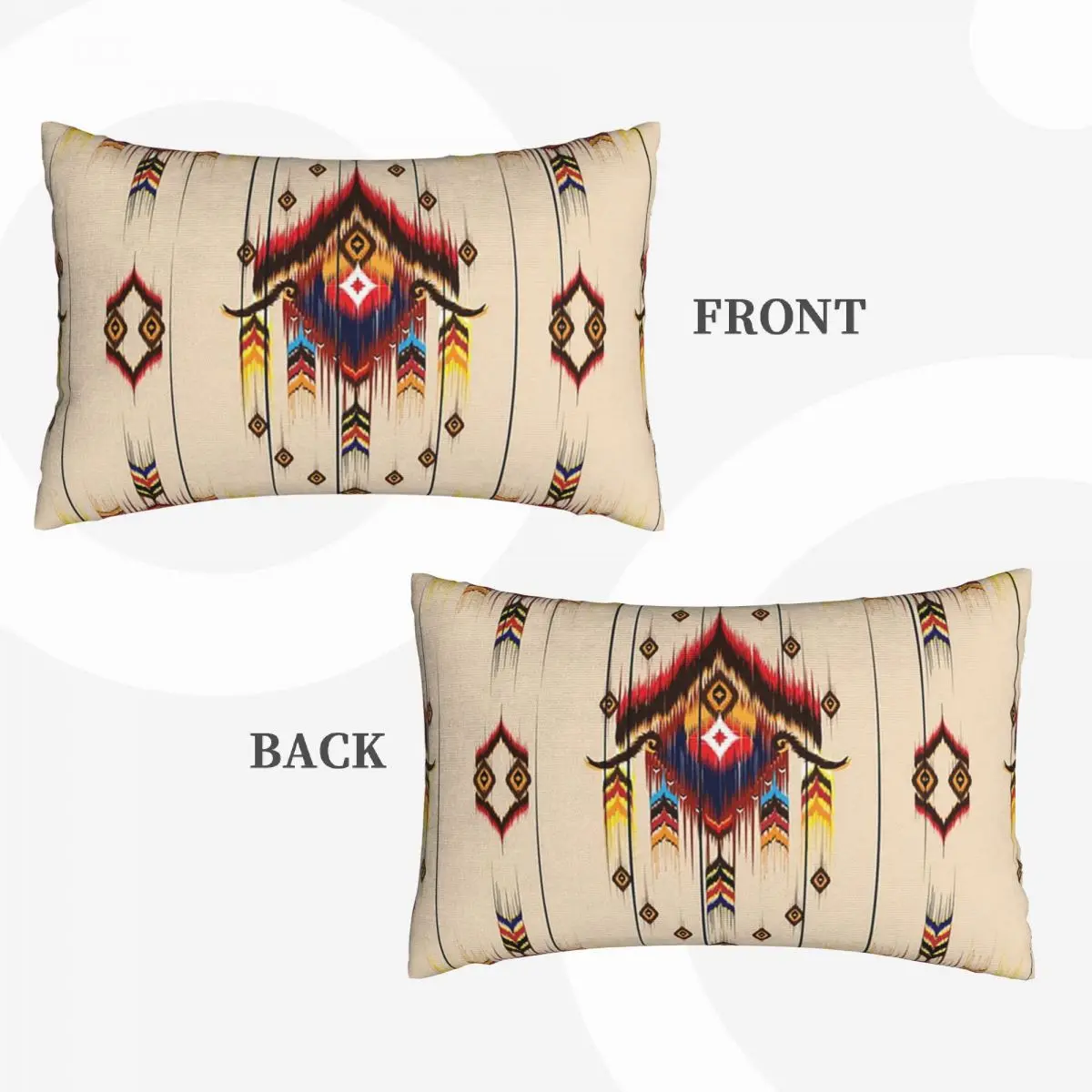 Indian Painting Native American Aztec Tribal Rectangle Pillowcase Cushion Cover Decor Bedroom Bed Home Comfort Throw Pillow