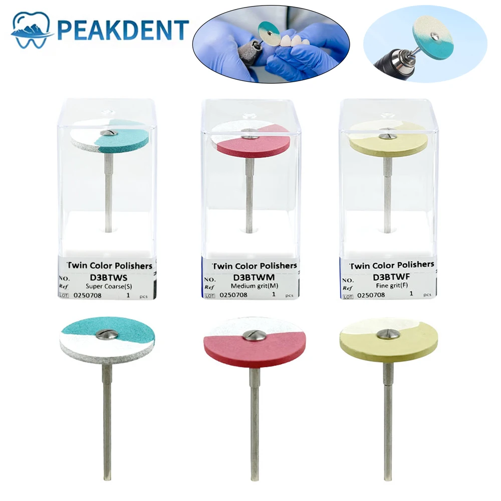 

1pcs Dental Rubber Diamond Polisher Wheel Zirconia Polishing Ceramic Grinding HP 2.35MM Dentistry Laboratory Polishing Tools