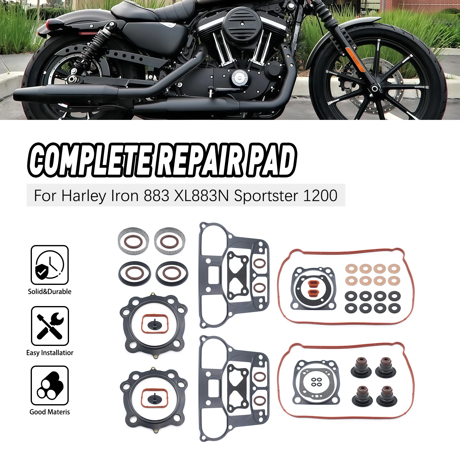 

For HarleyDavidson Iron 1200 XLNS 883 SuperLow XLL Sportster 1200X XR Motorcycle Part Engine Primary Clutch Cover Gasket Set Kit