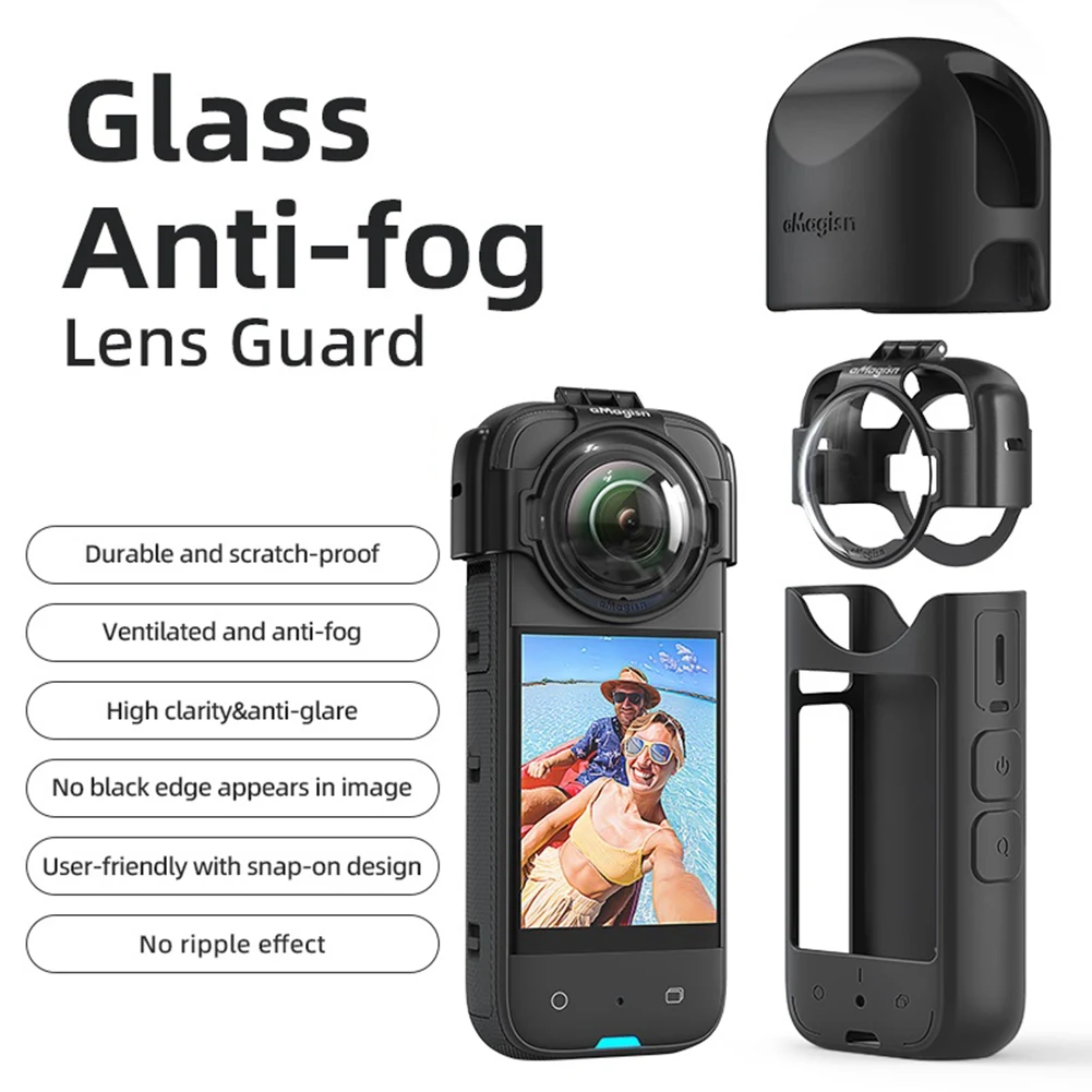 Anti-Fog Lens Guard Protective Case Drop-Proof Sports Camera Accessories Lens Protection Cover for X3-AB01