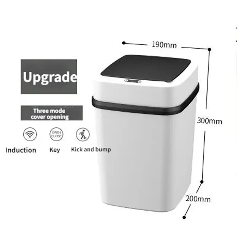 Smart Trashbin 13L Recycling Trash Can Automatic Sensor Dustbin Electric Waste Bin Waterproof Wastebasket For Kitchen Bathroom