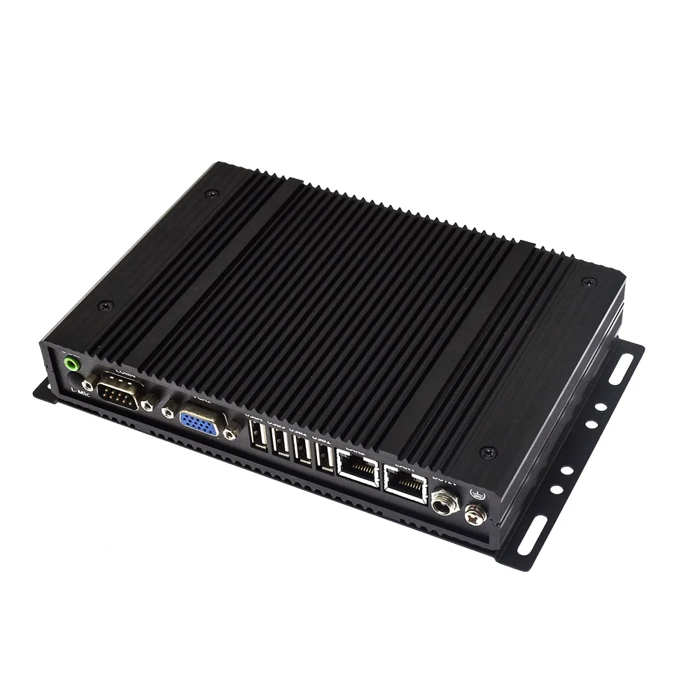 Best Fanless Mini Pc Celeron Quad Core J1900 J1800 Ai Computer Micro Computer Linux X86 Desktop Barebone Personal Portable PC