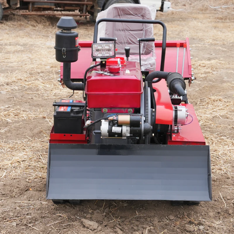 Farm Use 25HP Mini Crawler Rotary Tiller Multifunctional Amphibious Orchard Ditching Machine