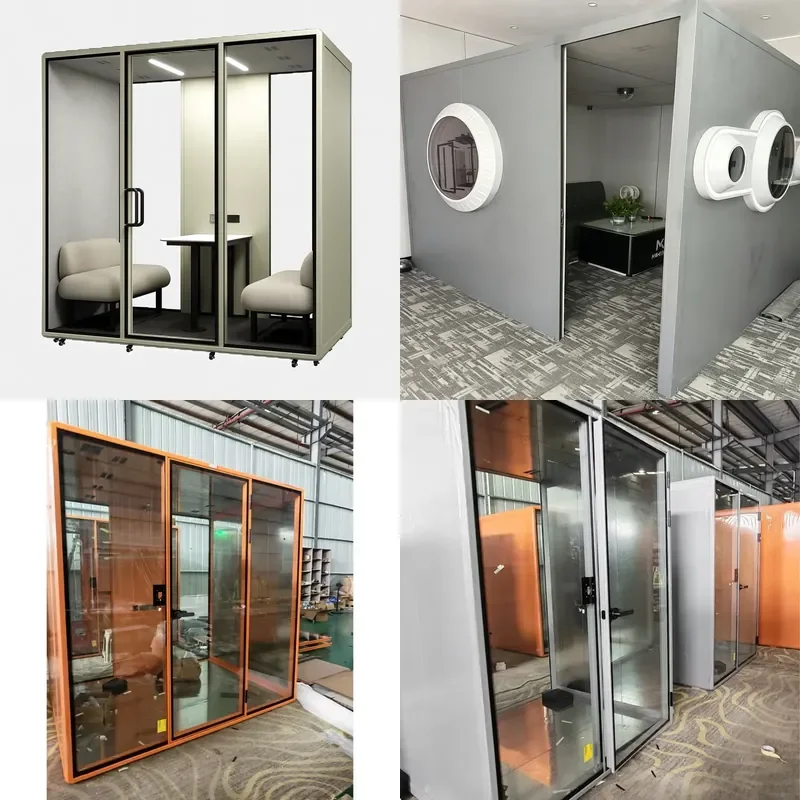 Hot Selling Portable Office Soundproof Room Professional Blue Silent Cabin for Piano Drum Recording Office Compartment