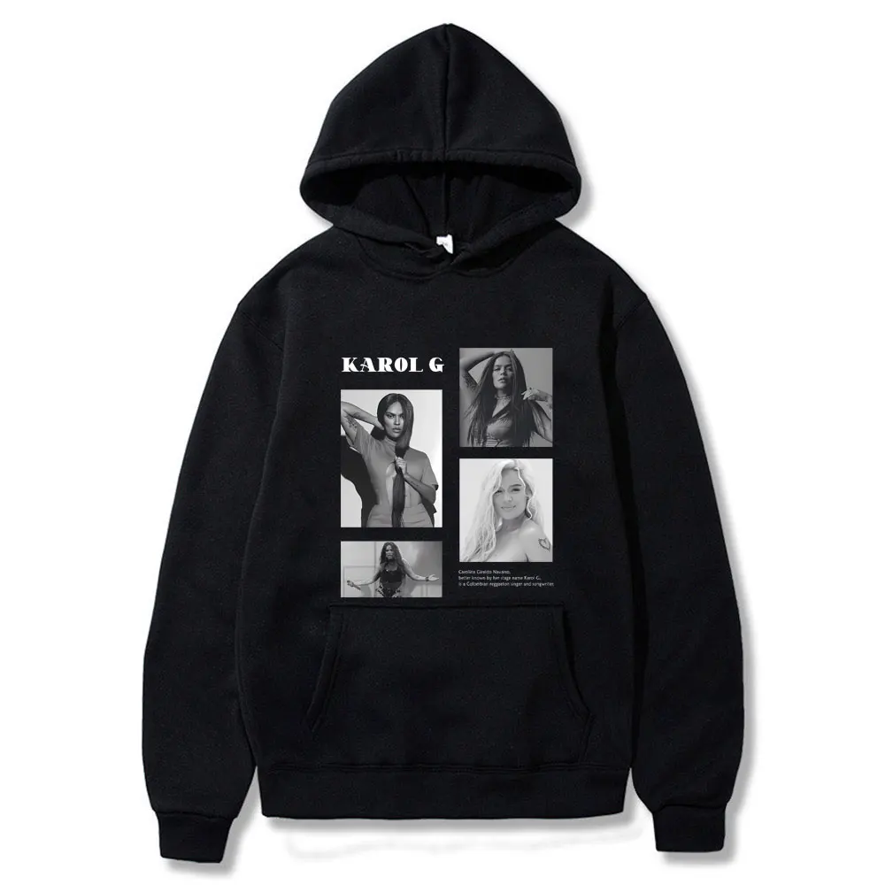 

Karol G Graphic Print Hoodie Male Hip Hop Oversized Streetwear Men Women Fashion Vintage Hoodies Unsiex Fleece Cotton Pullover