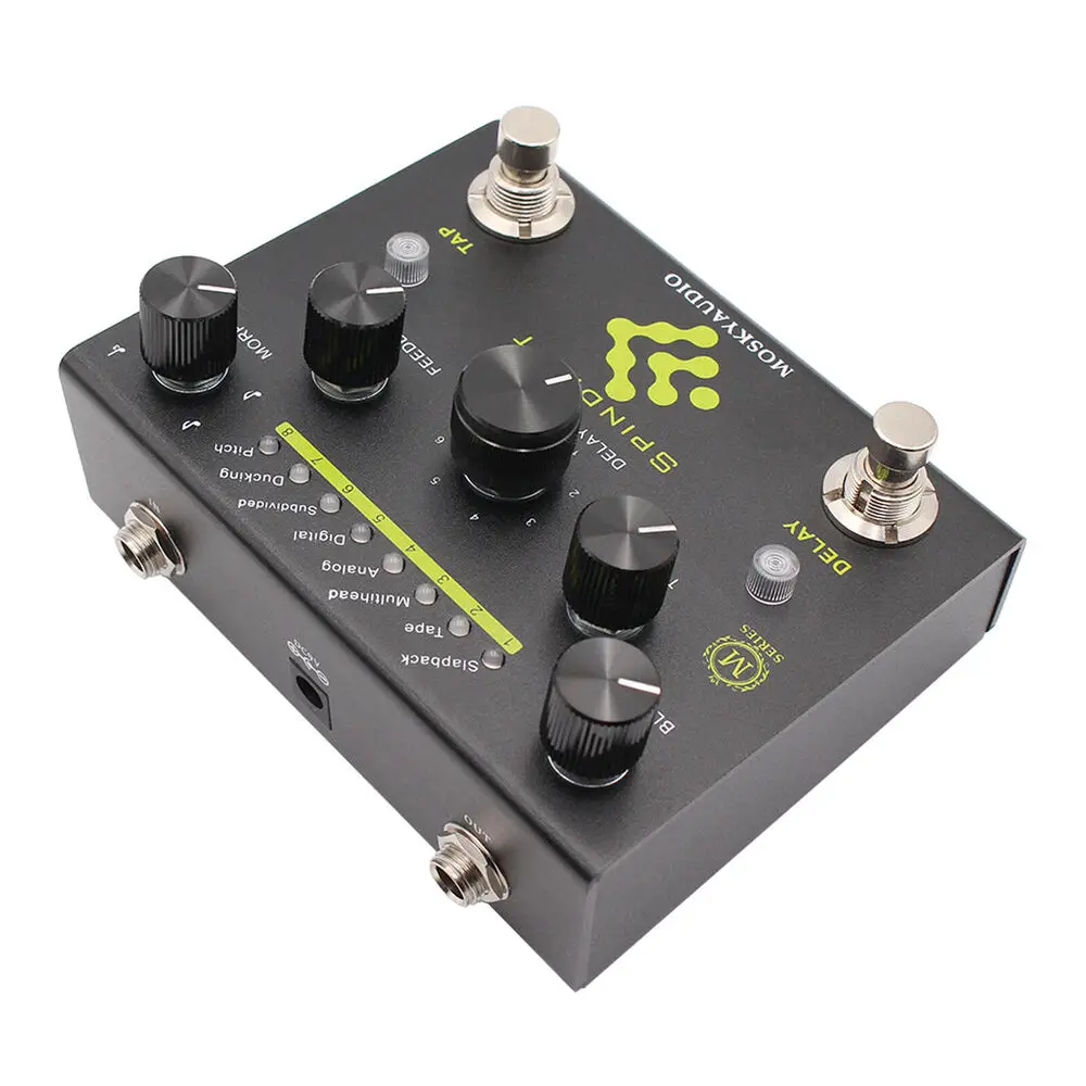 

Mosky Spindrift Guitar Delay Pedal | 8 Modes Digital Delay W/tap Tempo | Studio-Grade Signal Clarity