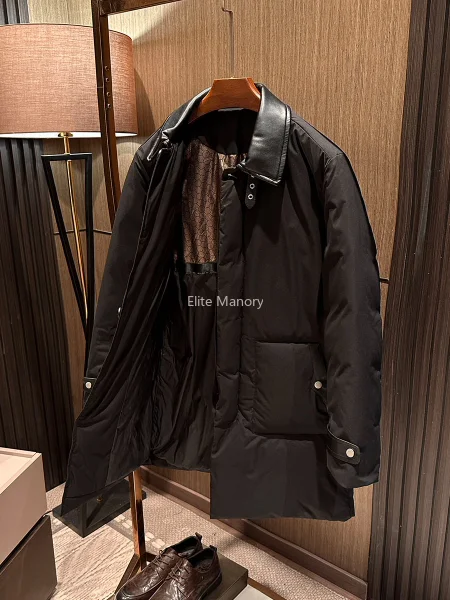 

[Technology waterproof, graphene liner] Winter new high-quality medium and long warm down jacket