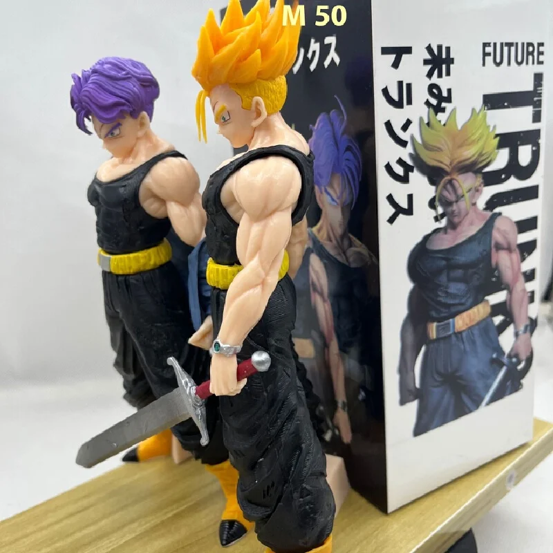 Bandai-figura de Dragon Ball Gk Sanctuary Tl Trunks, modelo de Anime Super Saiyan, adorno de dormitorio, adorno de coche, regalo de Halloween al por mayor