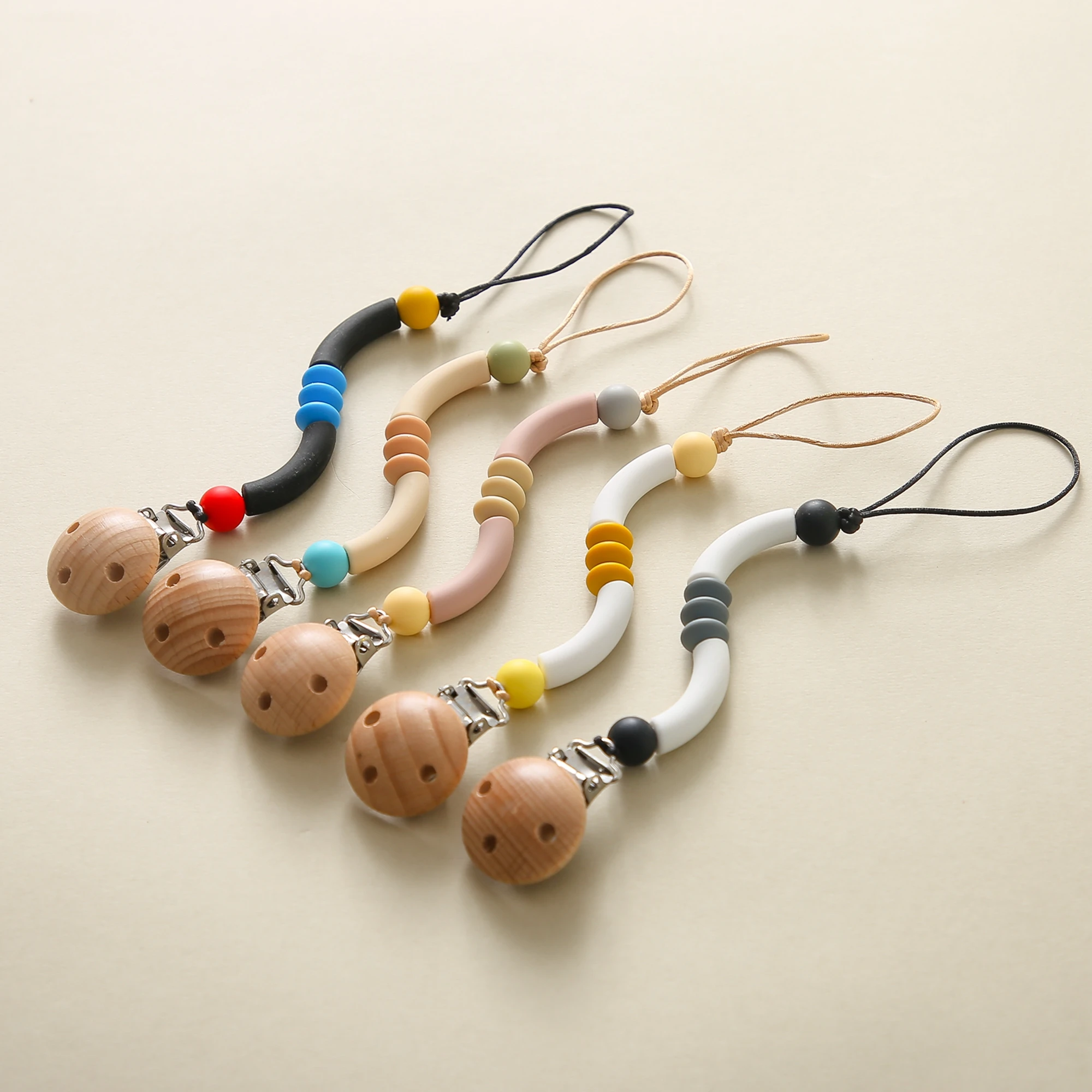 

Детская цепочка для соски из пищевого силикона изогнутая цепочка для соски детский зажим для соски аксессуары для жевания новорожденных