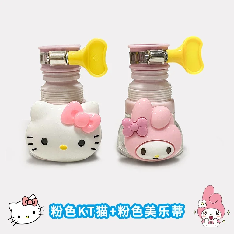 Olá kitty bonito torneira à prova de respingo cabeça filtro cozinha chuveiro de água dos desenhos animados universal purificação de água rotatable