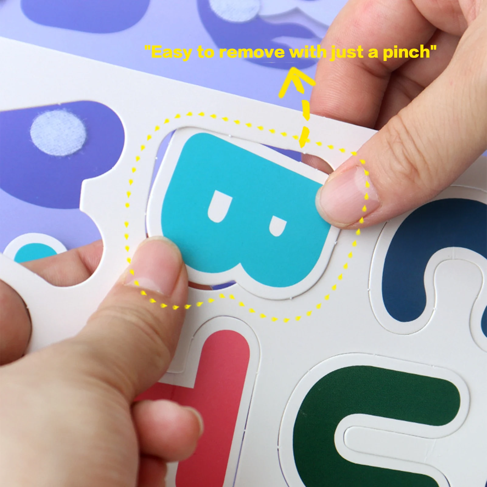 Reutilizável Cognitive Quiet Book Puzzle for Kids, Early Learning Sticker, Brinquedo Durável, Presentes Educativos