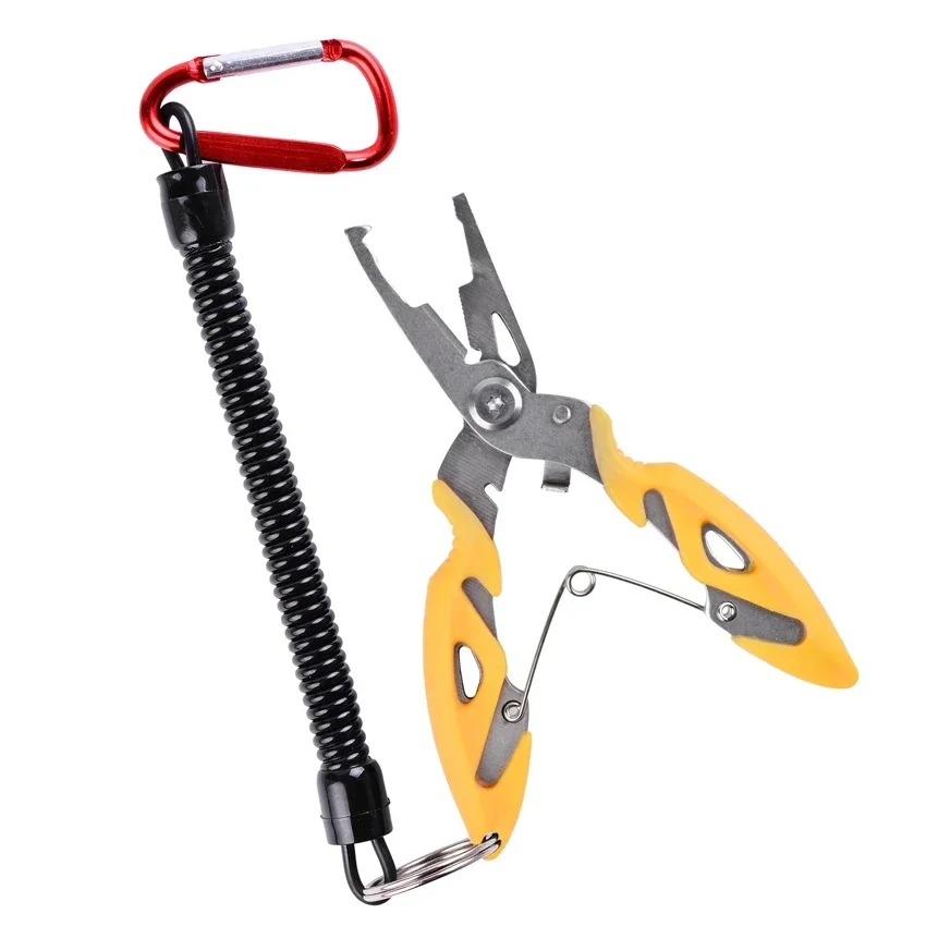 Vistang Grip Visgerei Tandwielhaak Herstellen Cutter Lijn Split Ring Vissen Accessoires Gebruik Tang Multifunctionele Schaar