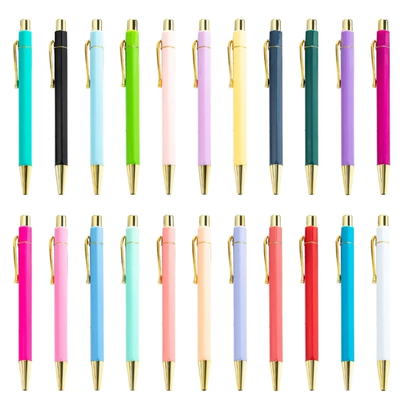 6x Pen 1.0mm Retractable Ballpoint Pen Writing Pen for Student Teacher Y9RF