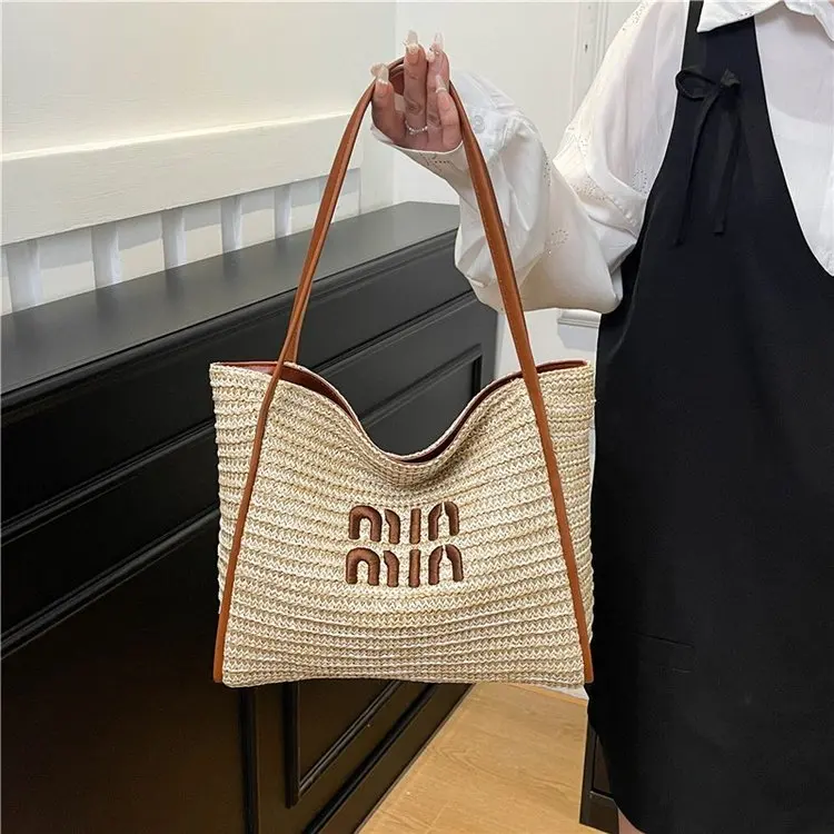 Elegant Vintage Leather Diaper Bag For Women Designer Large Capacity Tote Luxury Minimalist Classic Stylish Fashionable Bag - view 4