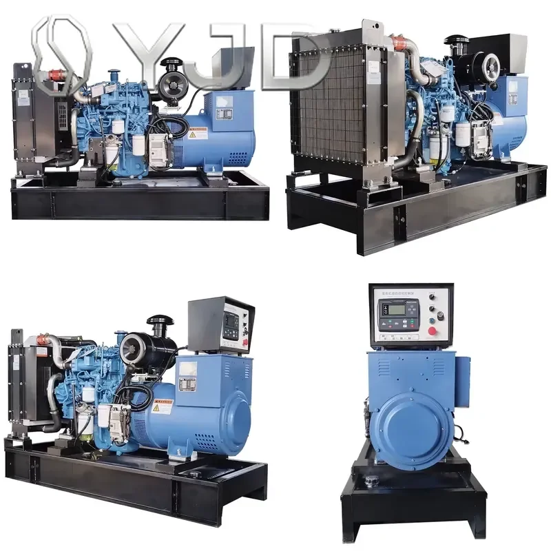 Yuchai Open Frame Three Phase 12V 50/60Hz 20kW 30kW 40kW 50kW-100kW 200KVA 500KVA 800KVA DC Silent Portable Generator