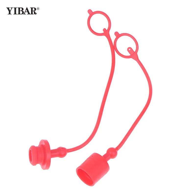 【YIBAR】1 Pair Hydraulic Quick Coupler Male Dust Cap And Female Plug Cover PE Rubber Hydraulic Quick Connector Male Dust Cover