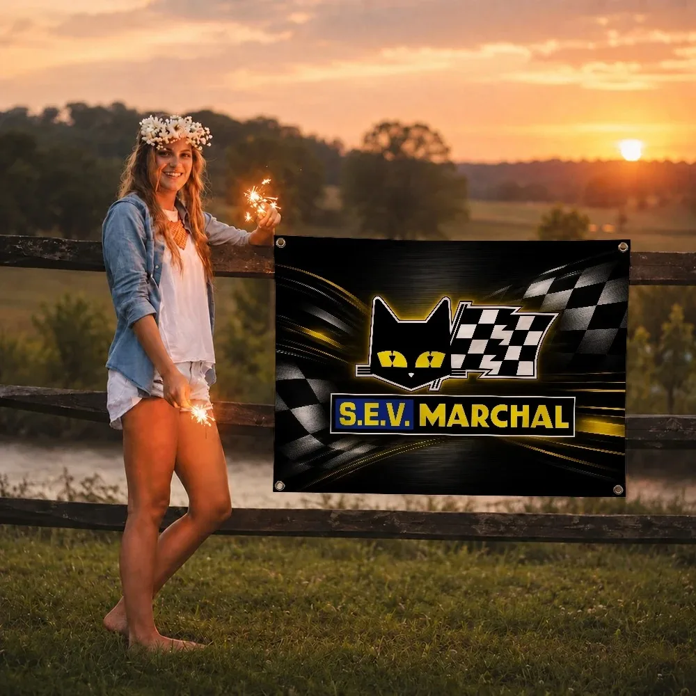 S-S.E.V.MARCHAL Light Brand flag Decoration Outdoor Picnic Party Art Hanging Home Camping Party Banner