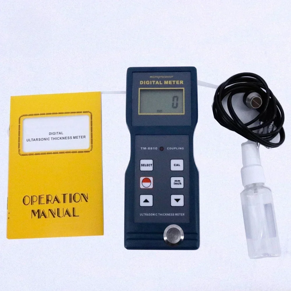 TM-8810 Ultrasonic Thickness Meter Digital Thickness Gauge Measuring Range 1.5~200mm/0.06~8 inch TM8810