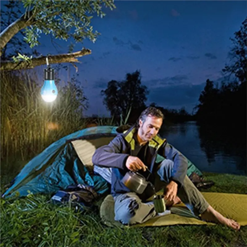 A27F-4 Pack Multicolor LED Tent Lamp Emergency Lights With Hook Bulb Lantern Equipment For Camping Hiking Backpacking Fishing