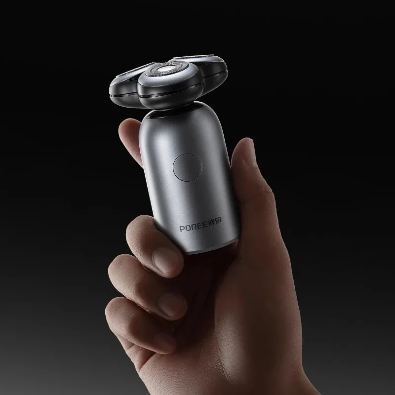 

POREE P17 Бесплатное сухое бритье, мужское электрическое бритье, 3D плавающий нож, длительный срок службы батареи, умный дорожный замок, портативное бритье