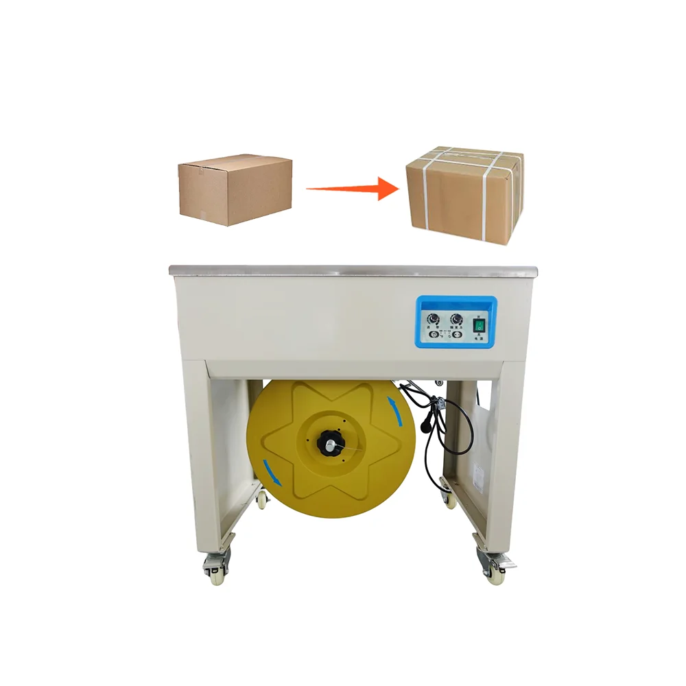 Semi Automatic Cardboard Box Bundling Machine, Electric Packaging Machine, 220v50Hz, Horizontal Industrial Use