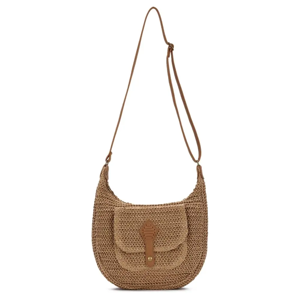 

Пляжные соломенные сумки-кроссбоди для женщин, большие плетеные сумки-тоут в стиле бохо, летние клатчи 2026