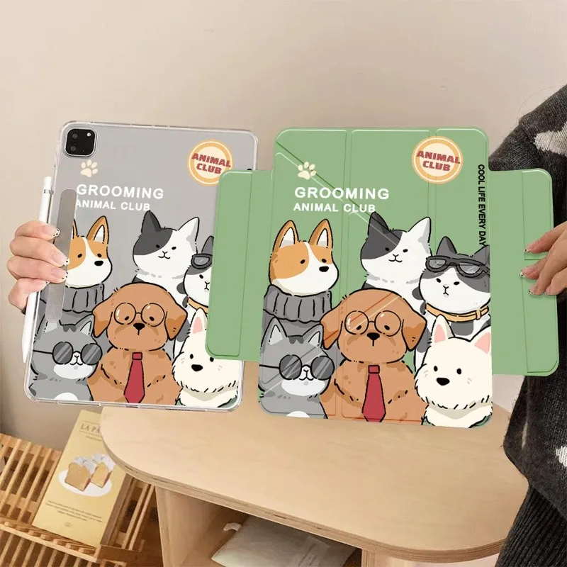 Multiple Puppies New Magnetic Attraction Fundas IPad Air 5 4 10.9 Cases 7 8 9th 10.2 Funda Cover Pro 11 2nd 3rd 4th 10th Funda