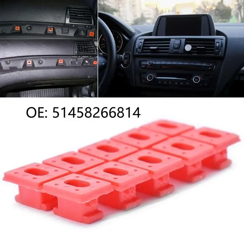 Dashboard Molding Clips Red Plastic Fasteners for E65 E66 E83 Interior Repair