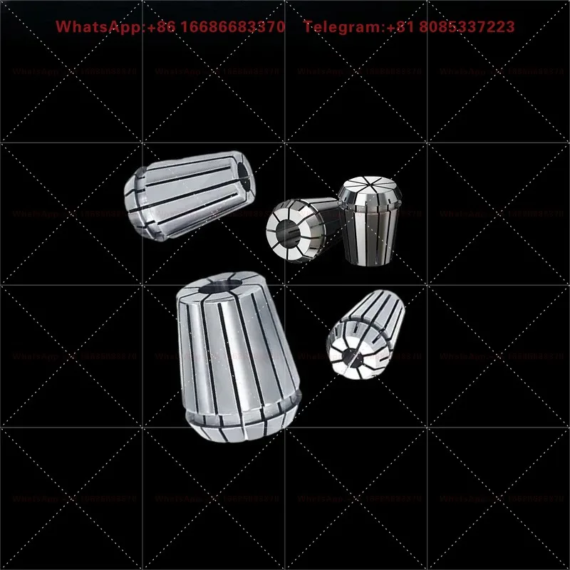 High Precision Elastic Collet Multi-Axis Accessory ER8 ER11 ER16 ER20 ER25 ER32 Cylinder Clamp-10PCS