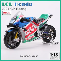 Maisto 1:18 2021 Racing LCR Honda  Motorcycle Car Simulation Alloy Car Model