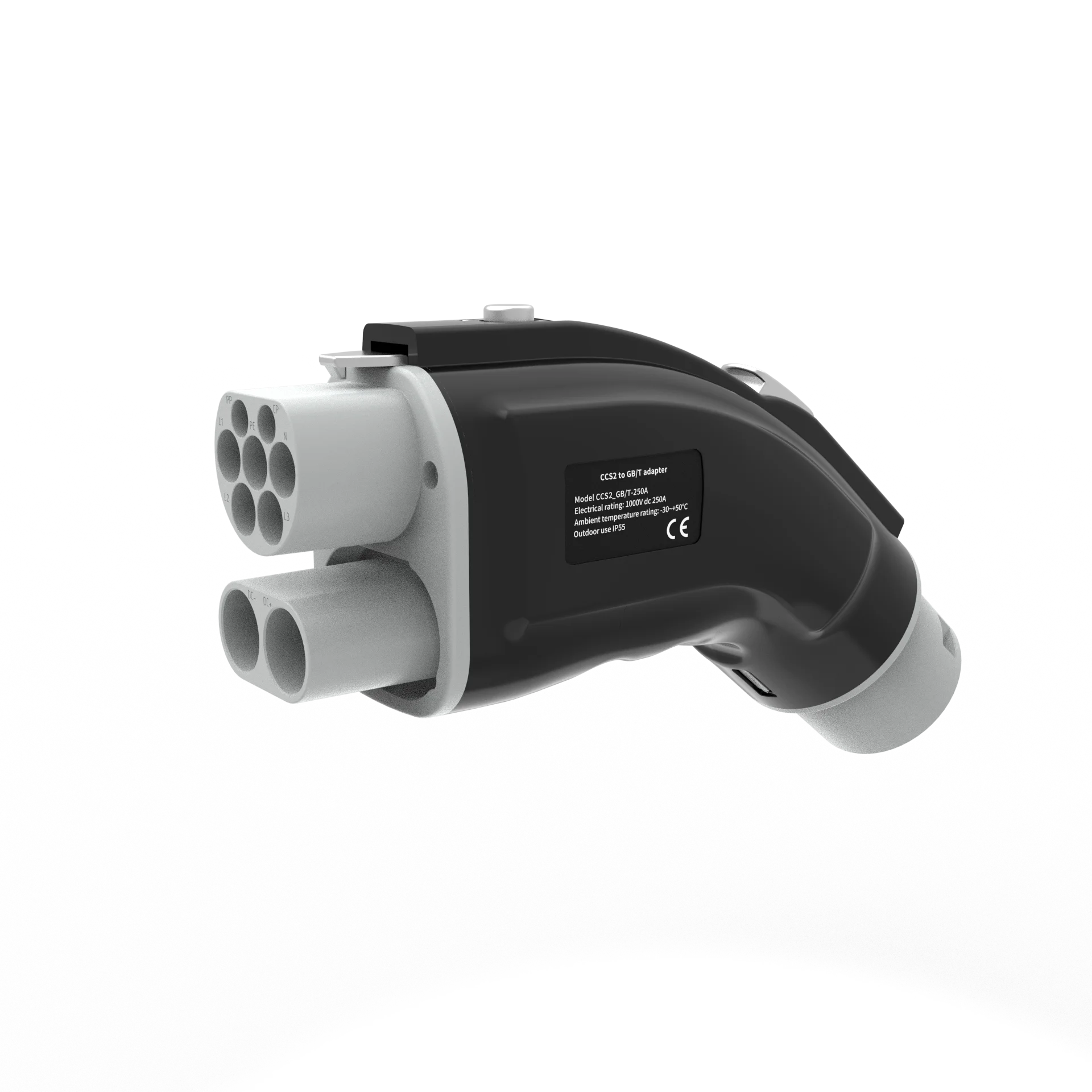 

CCS2 to GBT Adapter DC 250A GB/T Connector Black Fast Charging Cable Adapter for GBT Charging Interface Car