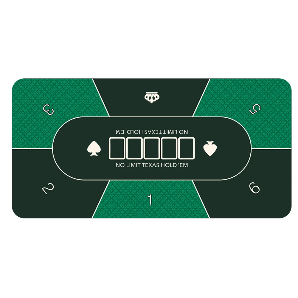 Anti Slip Multiple Players Casino Texas Hold'em Rubber Table Mat Poker Table Tablecloth Poker Mahjong Board Games Table Mat
