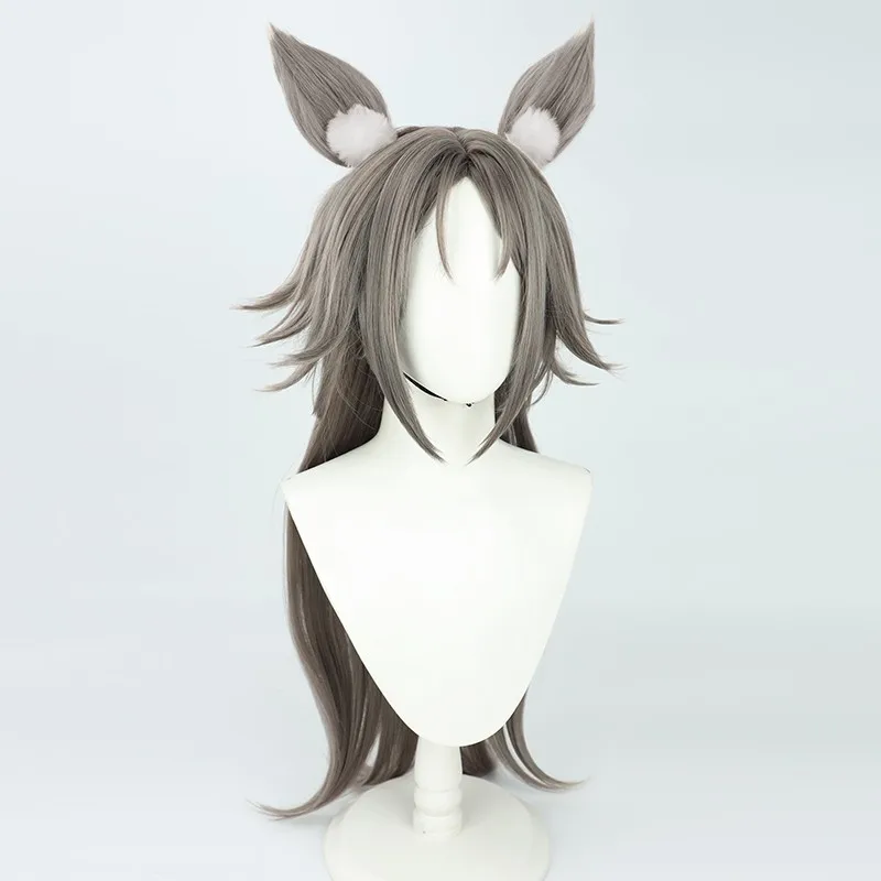 Nijisanji Mysta Rias cheveux longs version féminine perruque cosplay avec oreilles cadeau d'Halloween