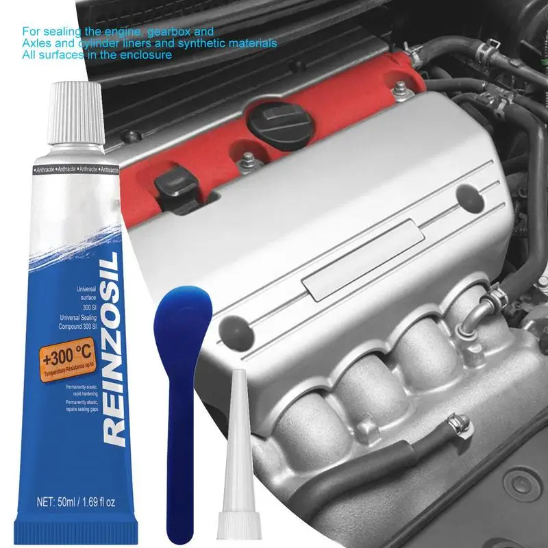 Engine Vehicle High Temp Engine Gasket Sealer Paste For Car High Temperature Oil Resistant  Black Liquid Gasket Sealer Resistant