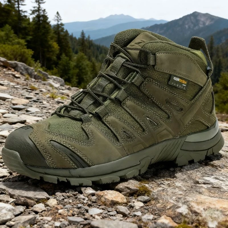 

High Quality Men Boots Outdoor Platform Non-slip Breathable High Top Sneakers Brand Design Desert Hiking Shoes Men Boots