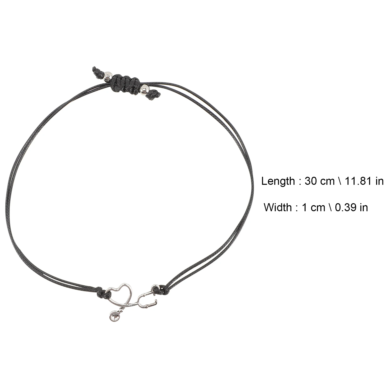 

Stethoscope Bracelet Adjustable Alloy Nurse Wrist Jewelry Creative Charm Decoration for Nurses Daily Party Wear