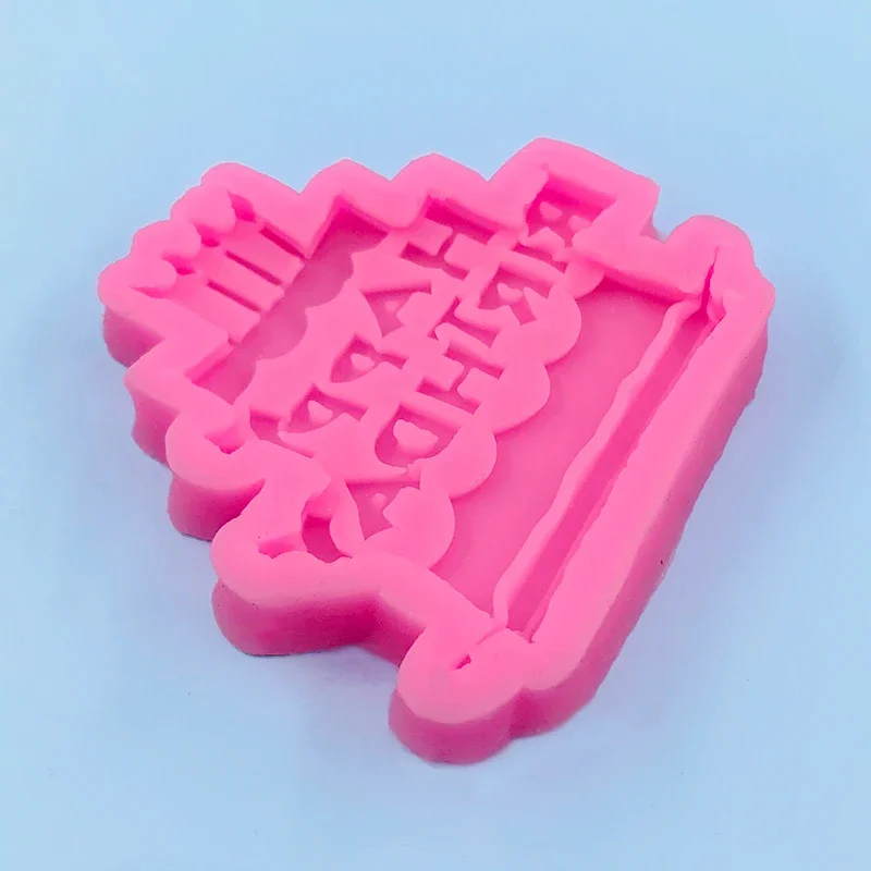 MNYB DIY เค้กวันเกิดแฮปปี้รูปร่าง Sugarcraft แม่พิมพ์ซิลิโคนตัวอักษร Gumpaste ช็อกโกแลต Fondant เค้กตกแต่งเครื่องมือขายส่ง