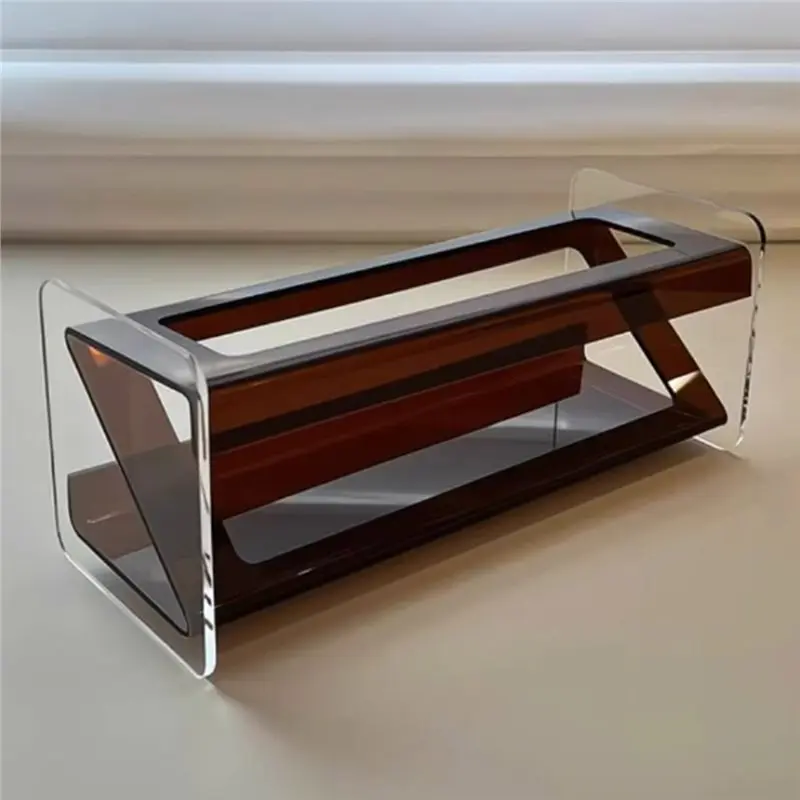 Hot Selling-Desktop Holder Organizer Acrylic Remote Control Bracket Multi-Function Clear Display Box For Sofa Mobile Phone Remot