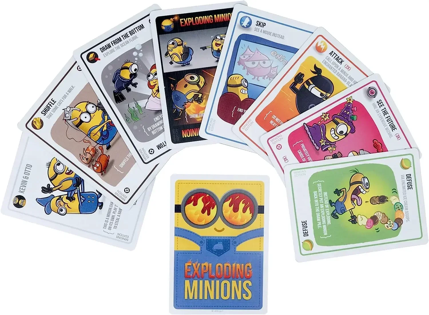 Exploding Minions by Exploding Kittens - for Adults Teens and Kids - Fun Family Games - A Russian Roulette Card Game