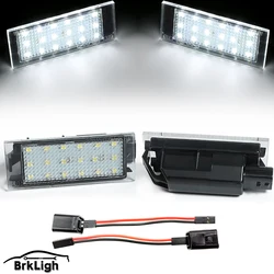 2Pcs Canbus Car LED Number License Plate Light For Renault Megane 3 Clio Laguna 2 Megane 3 Twingo Master Vel Satis