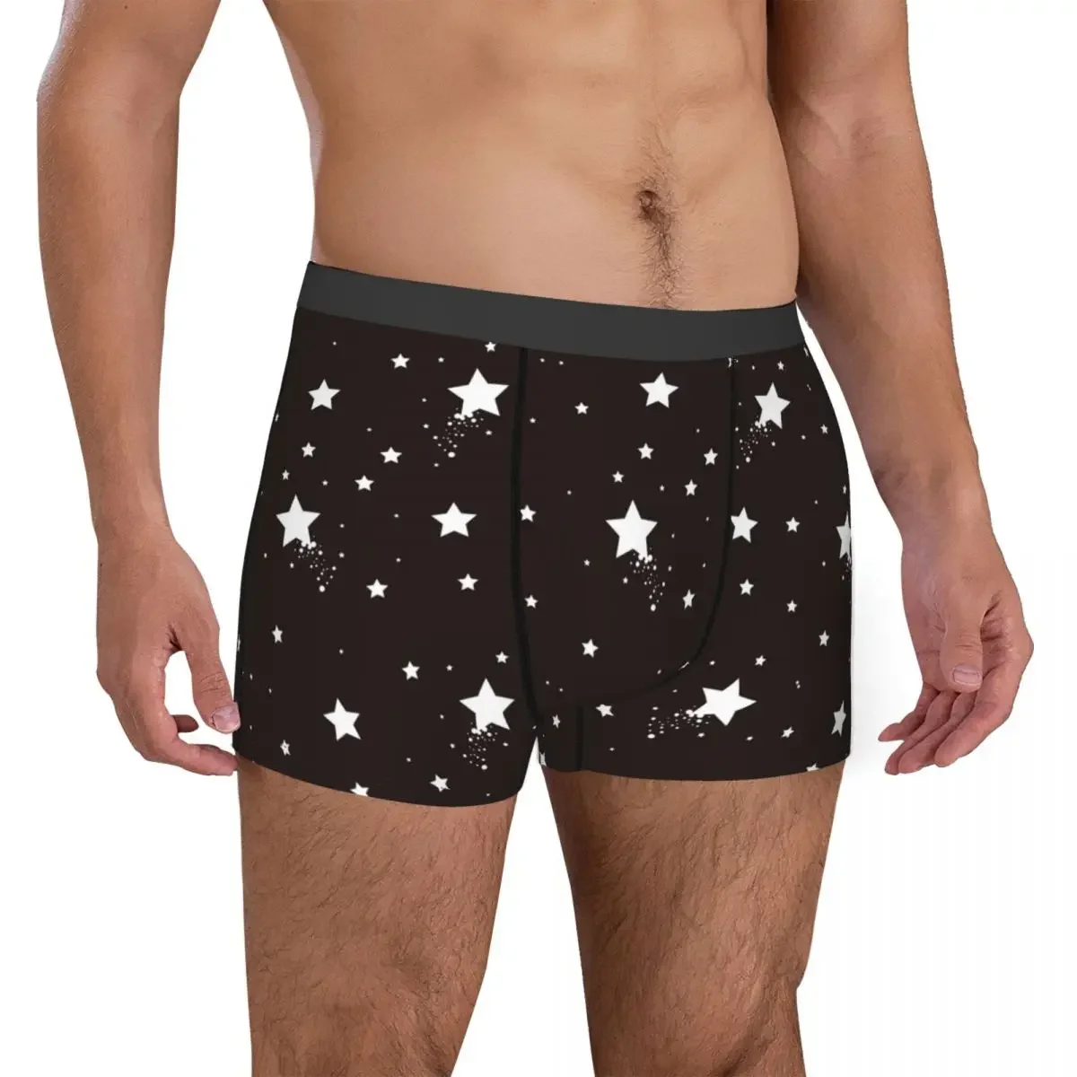 Men's s Underwear Black ry Sky Printed Boxer Shorts Panties Homme Breathable Underpants Plus Size